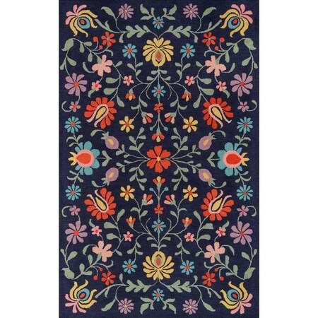 Momeni 5 x 8 ft. Newport-20 Hand Tufted Rectangle Area Rug Navy NEWPONP-20NVY5080